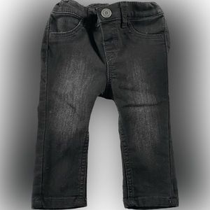 H&M Black Distressed Jeans with Stretch 6 Months